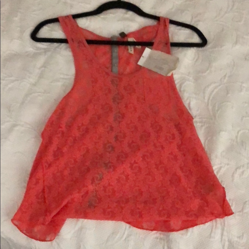 Free People Lace Racerback